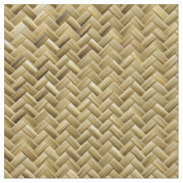 Geometrisches goldenes Basketwegemuster Stoff