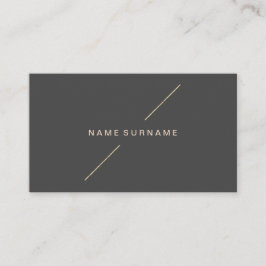 Geometrisches Goldmodernes Minimalistisches Visitenkarte