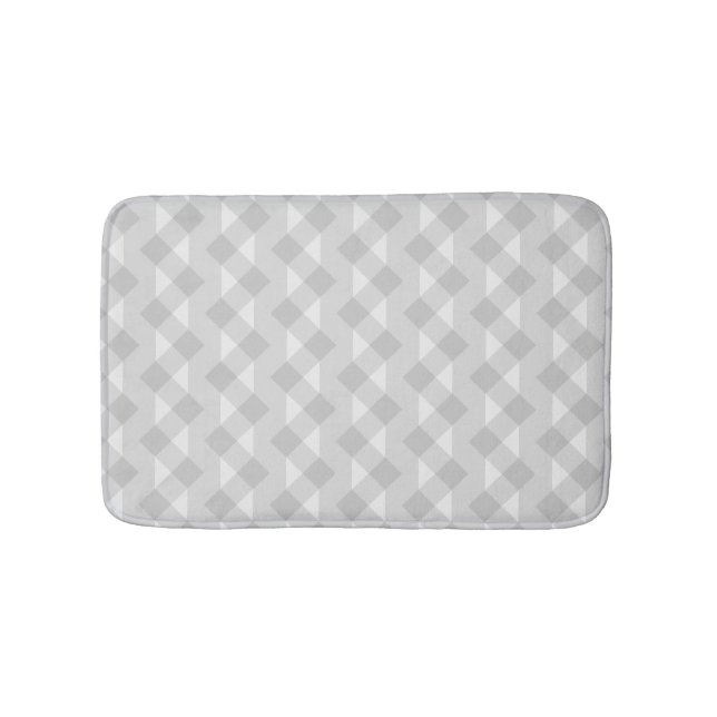 Geometrisches graues Faltenmuster-Badmatte Badematte (Vorderseite)