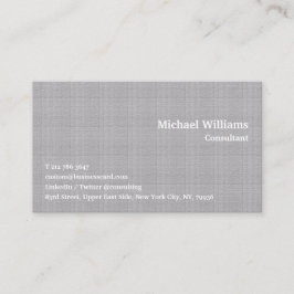 Geometrisches graues gekreuztes Muster Modernes Tr Visitenkarte