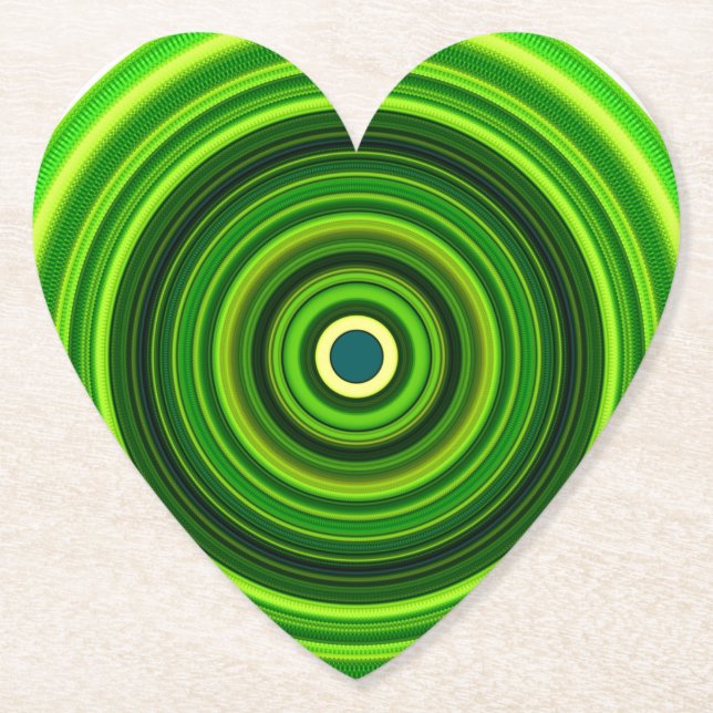 Geometrisches Green Mandala Design-64555 Untersetzer (Vorderseite)