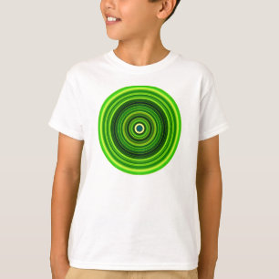 Geometrisches Green Mandala Design T-Shirt