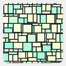 Geometrisches grünes Gelbmuster