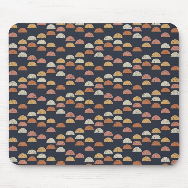 Geometrisches halb Kreis-Muster Mousepad (Vorne)