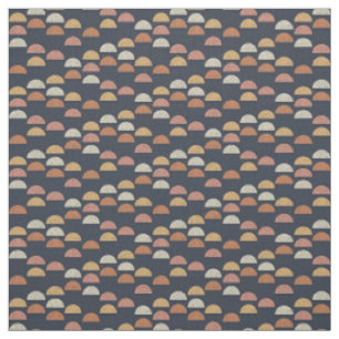 Geometrisches halb Kreis-Muster Stoff