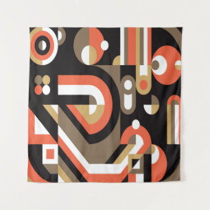 Geometrisches Hintergrunddesign. Abstraktes Kunstw Wandteppich
