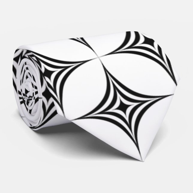 geometrisches Hintergrundmuster Krawatte (Gerollt)