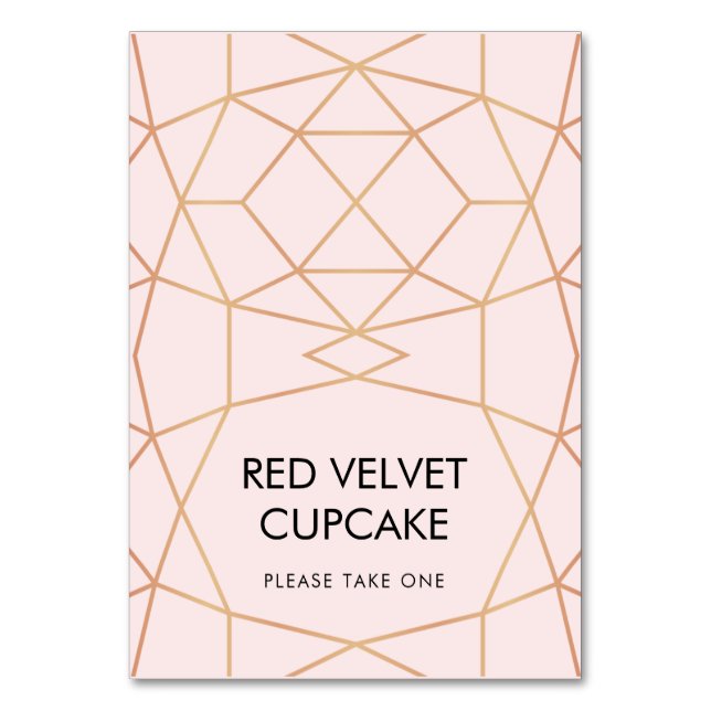 Geometrisches Hochzeitszeitsnahretikett | Benutzer Tischnummer (Vorderseite)