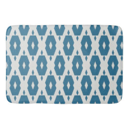 Geometrisches Indigo Diamond Bath Mat Large Badematte