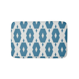 Geometrisches Indigo Diamond Bath Mat Small Badematte
