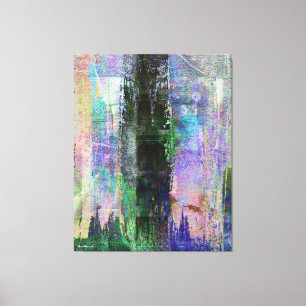 Geometrisches industrielles Grunge Art 11 Leinwanddruck