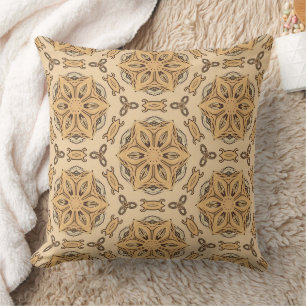 Geometrisches Jugendstil-Muster Kissen