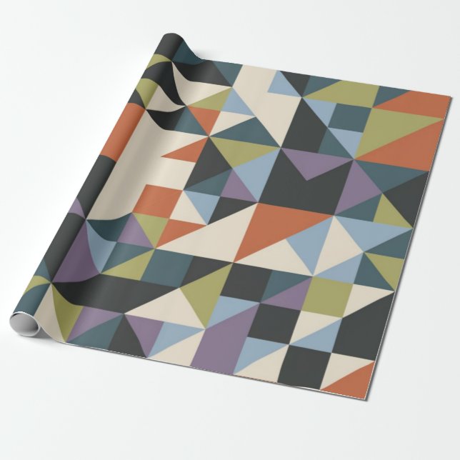 Geometrisches Kaleidoskop Geschenkpapier (Ungerollt)