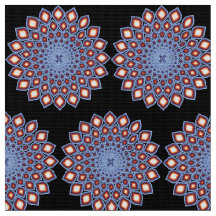 Geometrisches Kaleidoskop Mandala Muster Schwarz R