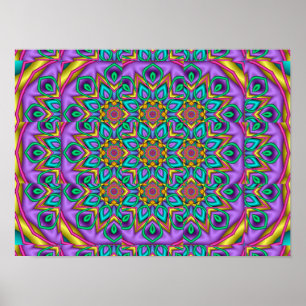Geometrisches Kaleidoskop Poster
