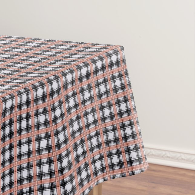 Geometrisches Karomuster kariert braun Tischdecke (Beispiel)