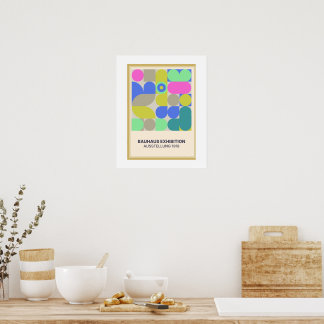 geometrisches klassisches Bauhaus-Posterdesign Poster