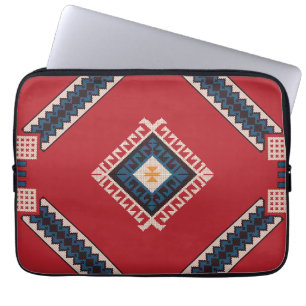 Geometrisches, klassisches niedlich-trendy bunt laptopschutzhülle