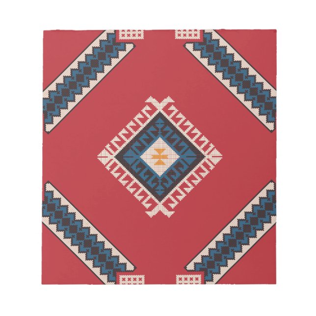 Geometrisches, klassisches niedlich-trendy bunt notizblock (Vorderseite)