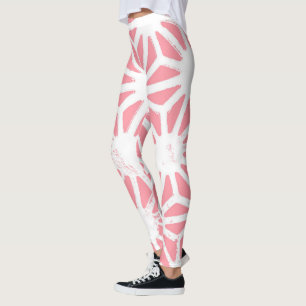 Geometrisches Korallenmuster Leggings