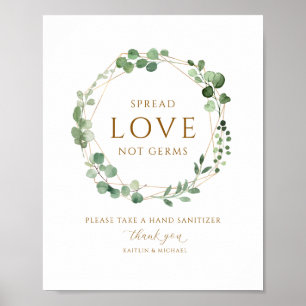 Geometrisches Kraut Covid19 Sanitizer-Sanitizing-Z Poster