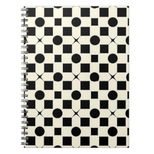 ⚫ Geometrisches Kreis-Design zum Lernen und Arbeit Notizblock