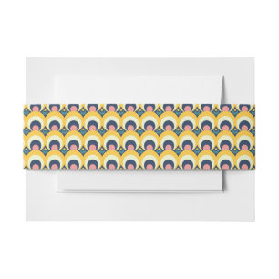 Geometrisches Kreis-Muster Einladungsbanderole