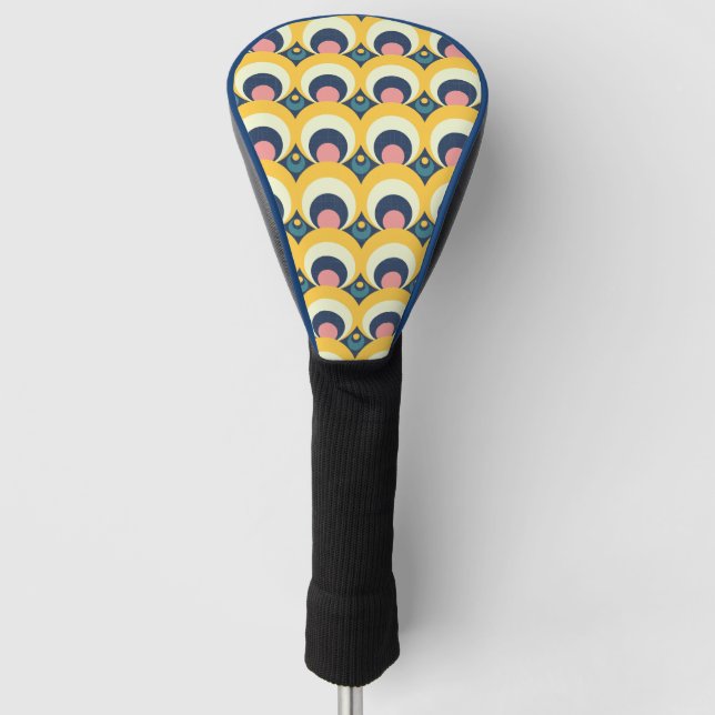 Geometrisches Kreis-Muster Golf Headcover (Vorderseite)