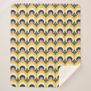 Geometrisches Kreis-Muster Sherpadecke