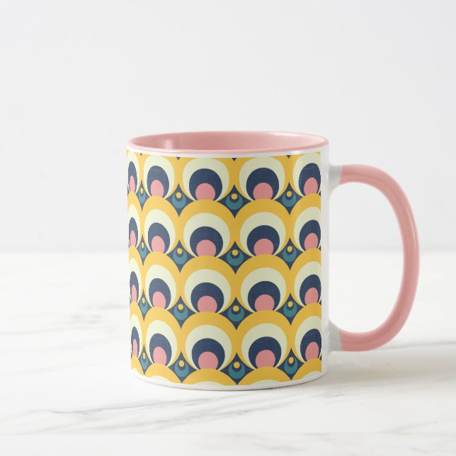 Geometrisches Kreis-Muster Tasse (Rechts)