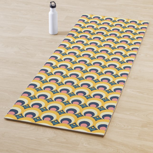 Geometrisches Kreis-Muster Yogamatte (Beispiel)