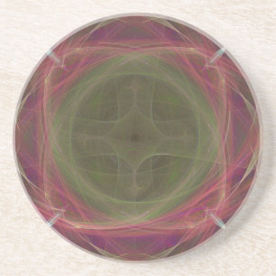 Geometrisches Kreuz Sandstein Untersetzer