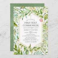 Geometrisches Kristallgrün Heilige Kommunion