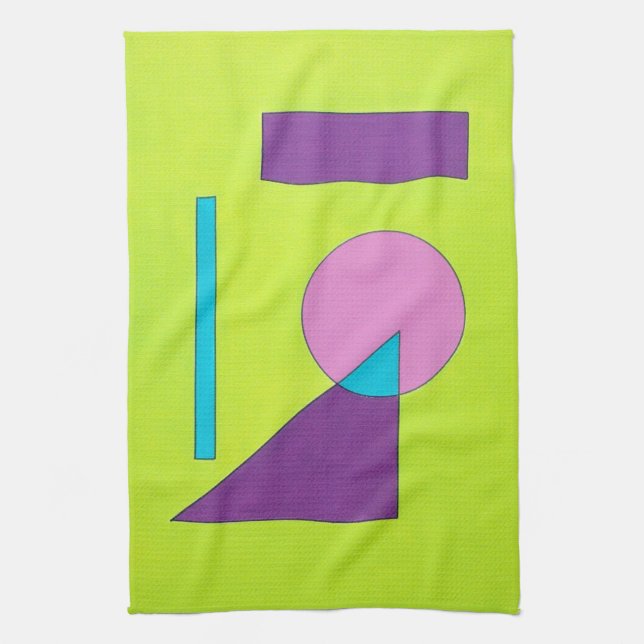 Geometrisches Kunst-Geschirrtuch Handtuch (Vertikal)