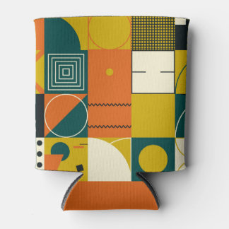 Geometrisches Kunstwerk: einfaches Formen-Design. Dosenkühler