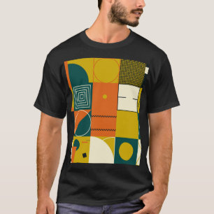 Geometrisches Kunstwerk: einfaches Formen-Design. T-Shirt