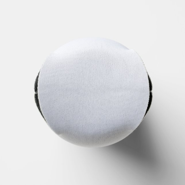 Geometrisches Lila und Grün Selters Dosenkühler (Unterseite)