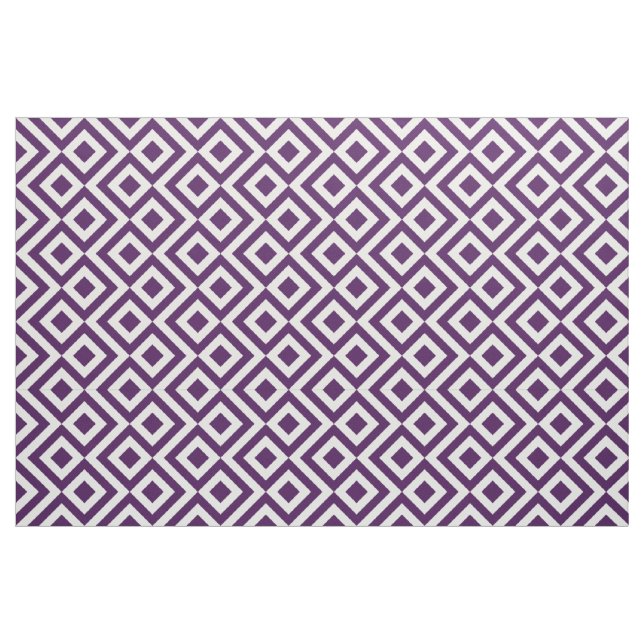 Geometrisches lila und weißes stoff (Fat Quarter (45,7 x 55,9 cm))