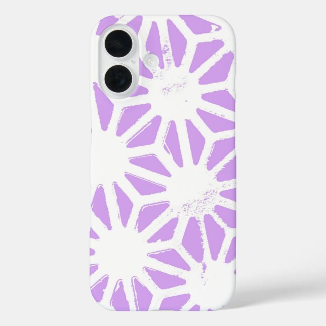 geometrisches Lilac-Muster Case-Mate iPhone Hülle (Rückseite)