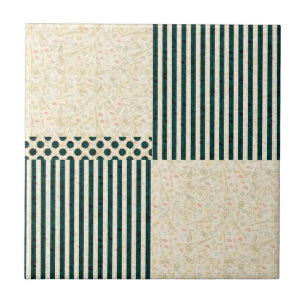 Geometrisches Linienmuster Fliese
