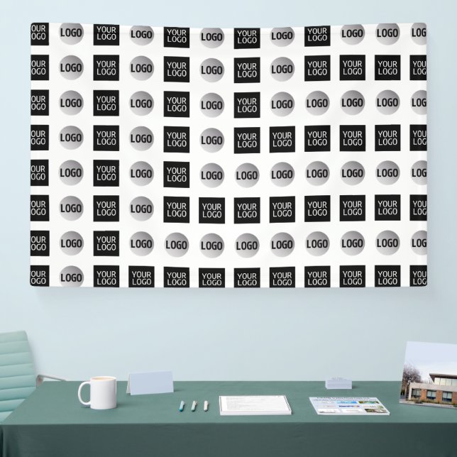 Geometrisches Logo-Musterdesign 2 Banner (Messe)