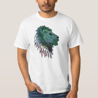 Geometrisches Löwe-T-Shirt T-Shirt