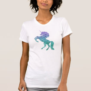 Geometrisches magisches Einhorn T-Shirt