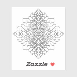 Geometrisches Mandala #14 Aufkleber