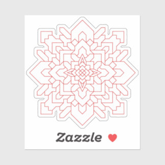 Geometrisches Mandala #1 Aufkleber