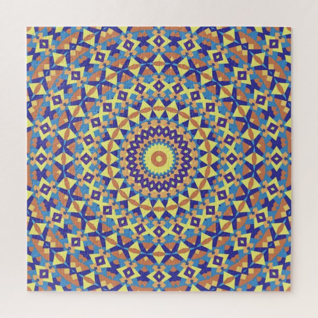 Geometrisches Mandala 2 Puzzle (Vertikal)