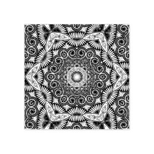 Geometrisches Mandala-Design Gummistempel