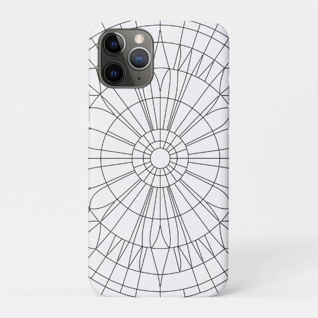 Geometrisches Mandala-Muster Case-Mate iPhone Hülle (Rückseite)
