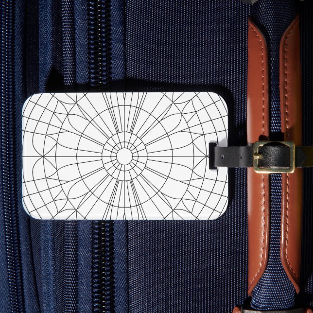 Geometrisches Mandala-Muster Gepäckanhänger (Vorderseite Insitu 4)