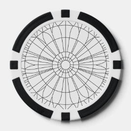 Geometrisches Mandala-Muster Pokerchips